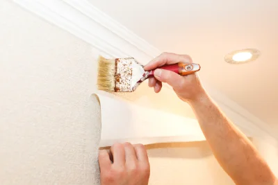 Pose de papier peint à Ainharp — revêtements muraux et toiles de verre